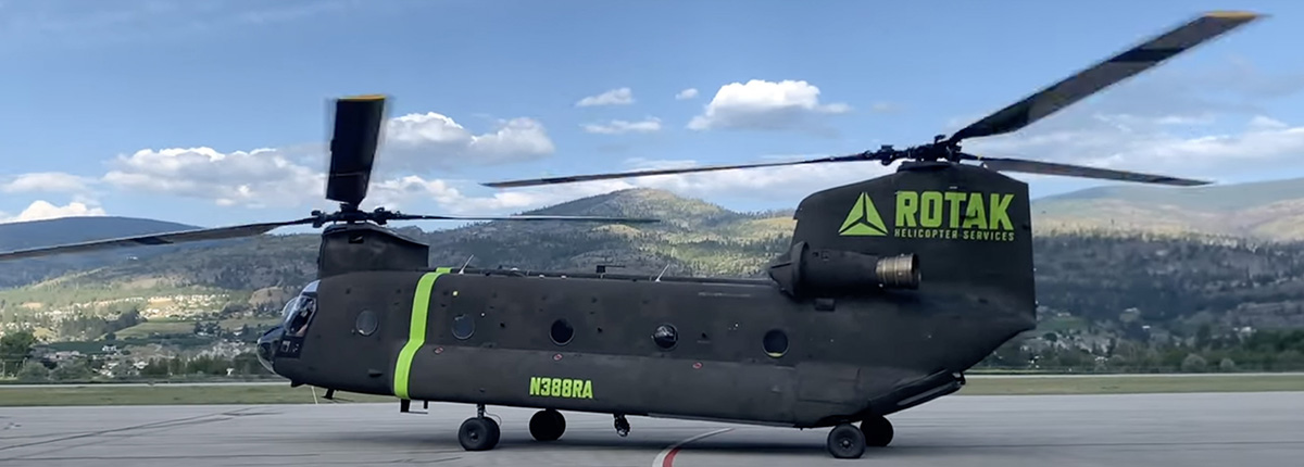 N388RZ Boeing CH-47D at Penticton Airport