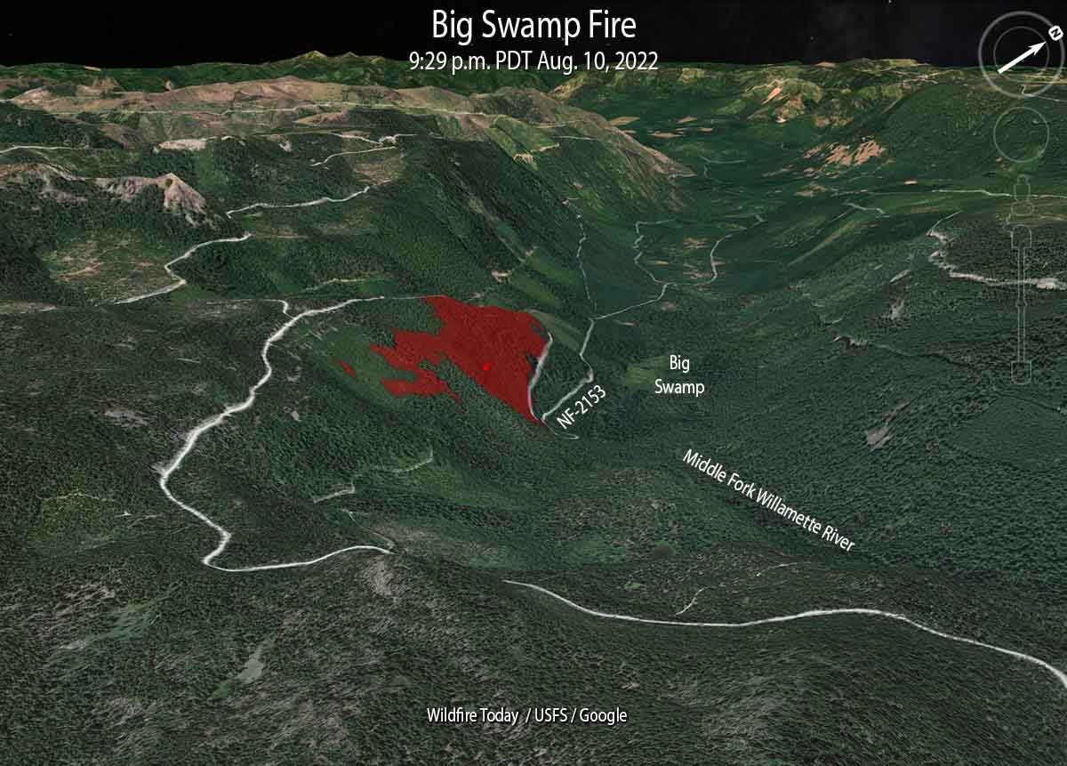 Big Swamp Fire 9:29 p.m. August 10, 2022