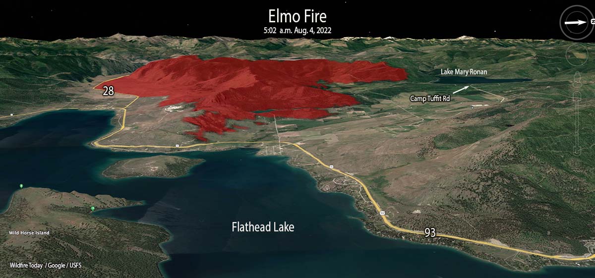 Elmo Fire 3-D map 4:39 a.m. Aug. 4, 2022