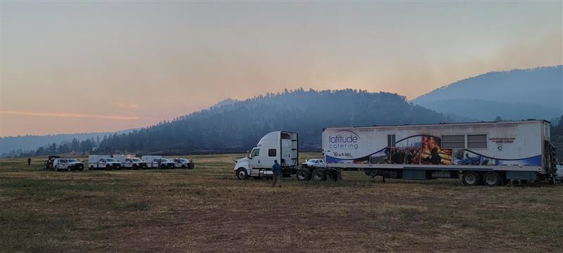 Incident Command Post on the Fish Fire,
