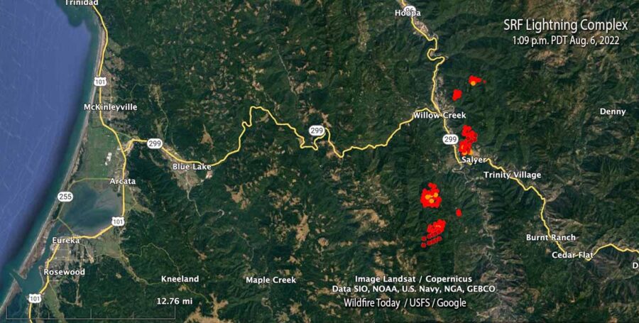 Six Rivers Lightning Complex of fires emerges in Northern California ...