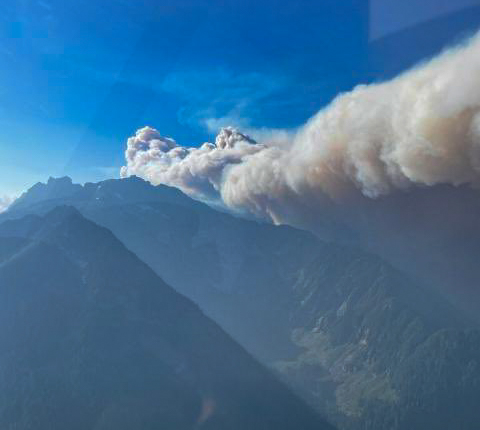 Bolt Creek Fire, September 10, 2022. Washington State DNR.