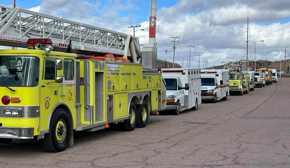 Canada gives engines ambulances to Mexico