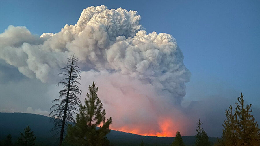 The 2021 Bootleg Fire on the Chiloquin Ranger District of the Fremont-Winema National Forest. South Central Oregon Fire Management Partnership photo
