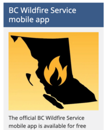 B.C. Wildfire Service mobile app